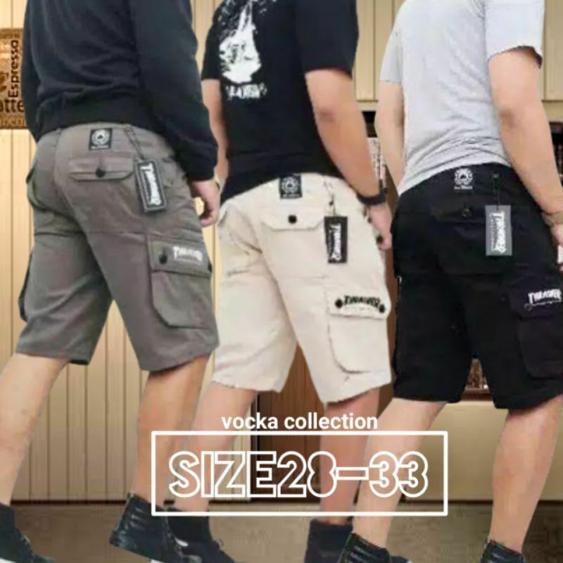 Celana Pendek Cargo Pria Distro Original Thraser Distro kekinian