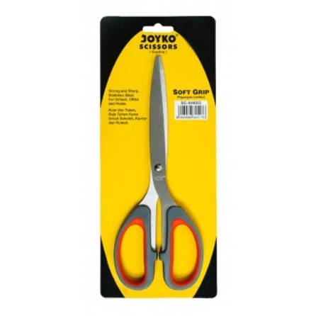 Joyko Scissors Soft Grip / Gunting Pegangan Lembut Ukuran Sedang SC-838SG