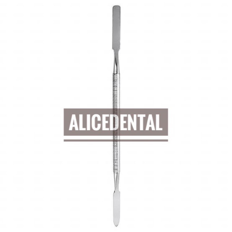 Dental spatula semen logam cement spatle spatel instrument mixing aduk bahan tambal gigi stainless steel