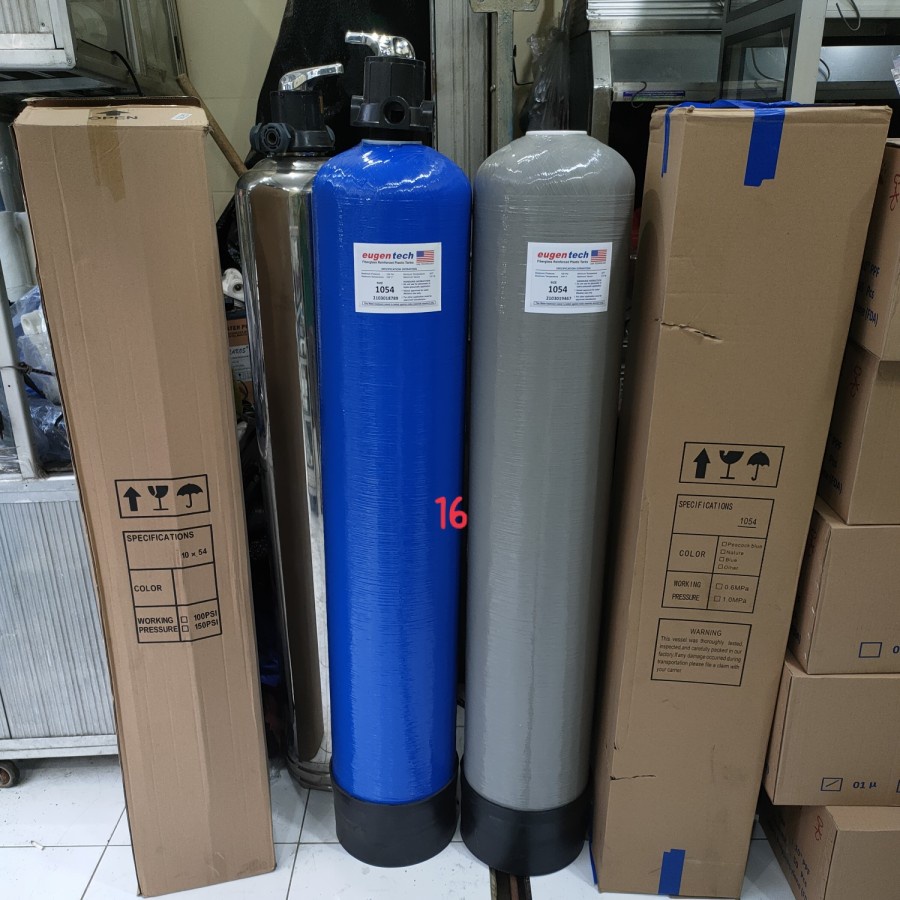 Tabung  filter air FRP 1054 + head softener 5way / tabung filter frp 1054 softener