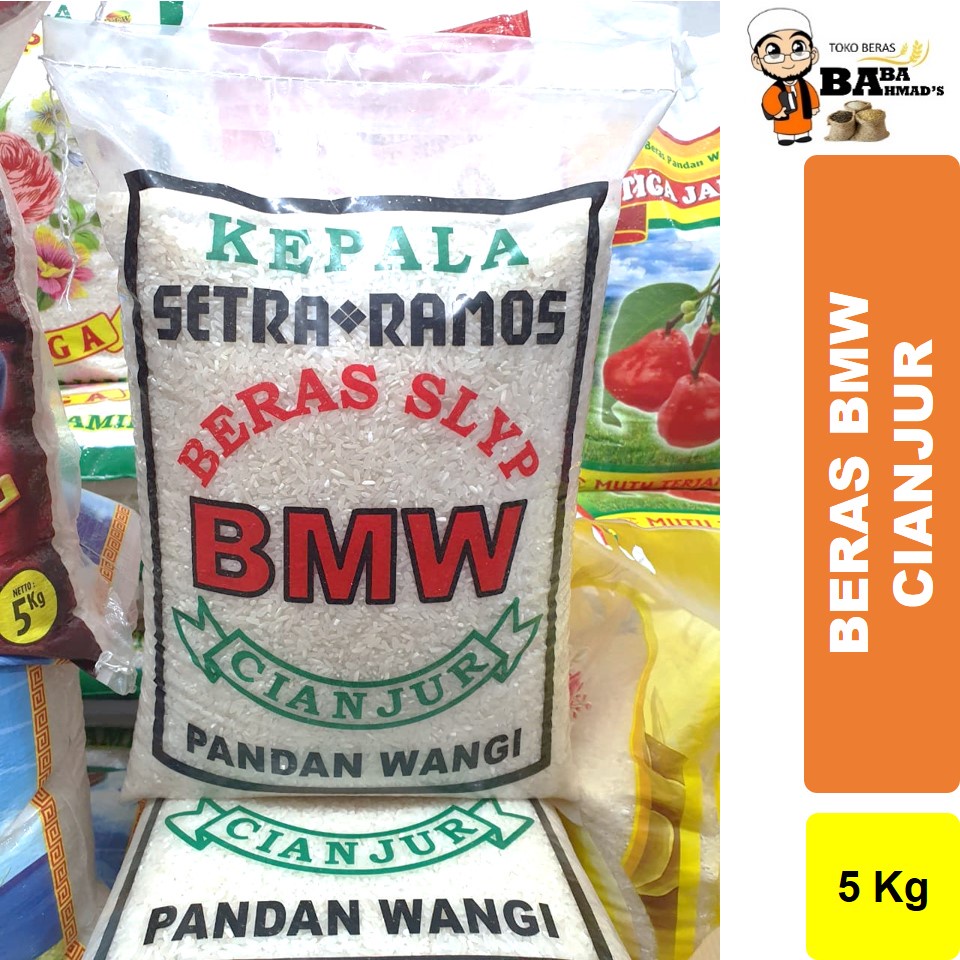 

Beras BMW CIANJUR Pandan Wangi Kepala Slyp Setra Ramos - 5KG/10KG/15KG/20KG/25KG