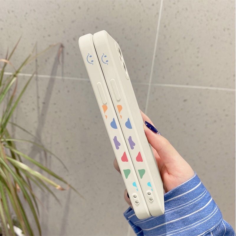 Casing OPPO A93 A5 A9 A31 A53 A33 A32 2020 Reno 5 Pro 3 A5s A3s A92 A72 A52 A55 F11 F9 Por Phone Case Smiley Watercolor Shell Silicon Soft TPU Fashion Casing Protection Anti-fall Back Cover-6