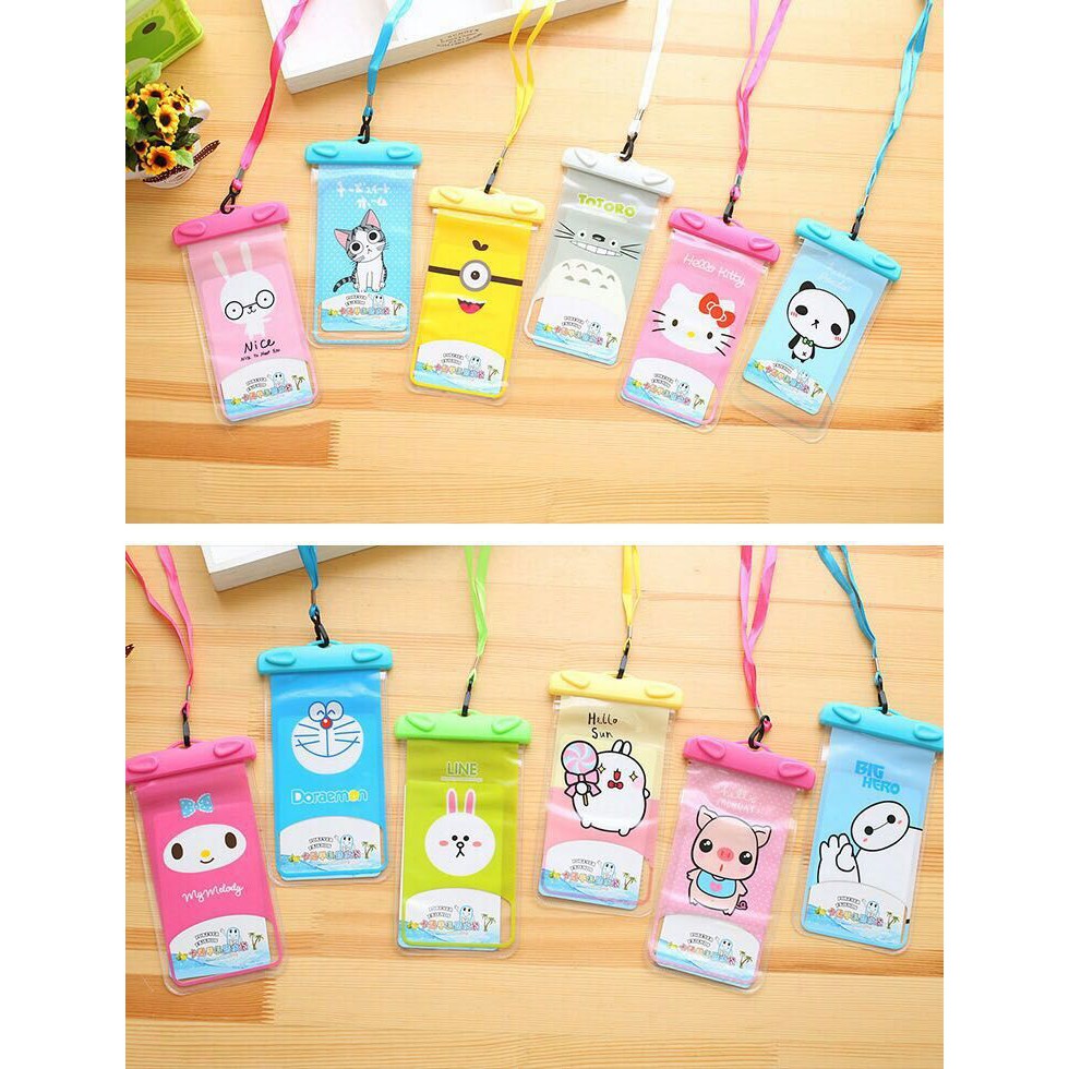 Pelindung Handphone Anti Air / Waterproof Protective Karakter 3rd Edition