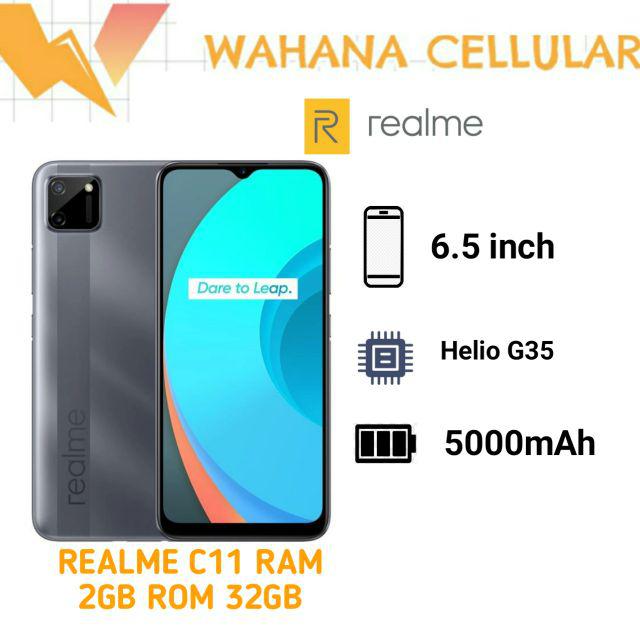 HP REALME C11 RAM 2/32GB GARANSI RESMI REALME INDONESIA-Grey/abu-abu