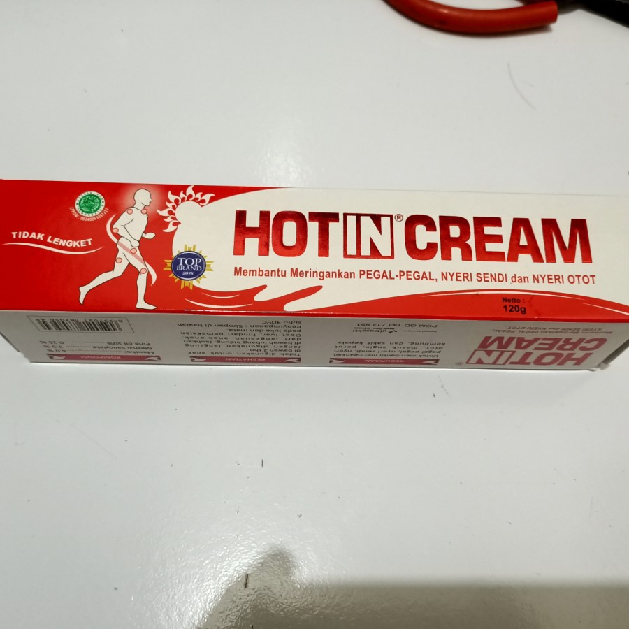 ORIGINAL HOTIN CREAM TUBE 120 GRAM / HOT IN CREAM 120 G / CREAM PEGAL