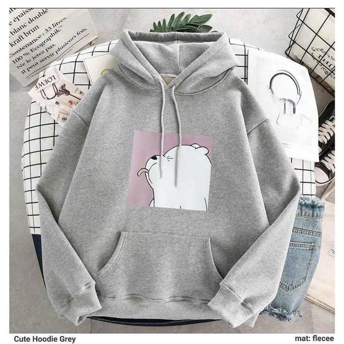 Cute Bear Hoodie Wanita Lucu - Beruang Hoodie Best Seller-3