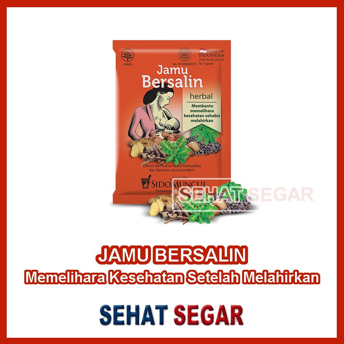 

Sido Muncul Jamu Bersalin - Sidomuncul Herbal - Memelihara Kesehatan Setelah Melahirkan - 10 Sachet