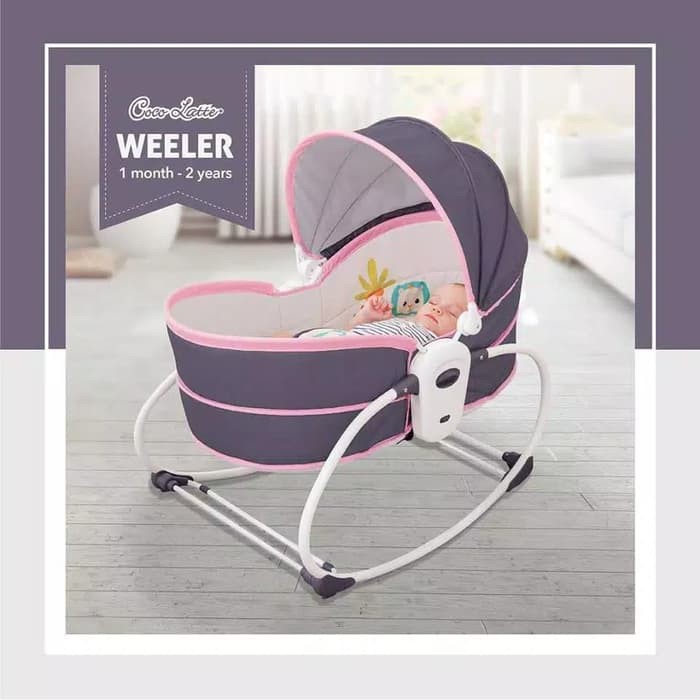 Makassar ! Bouncer Tempat Tidur Bayi Cocolatte Weeler 5 in 1 Rocker &amp; Bassinet