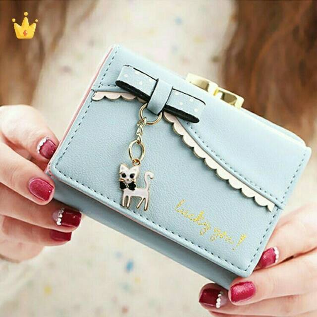 Dompet renda kucing mini /dompet lipat murah