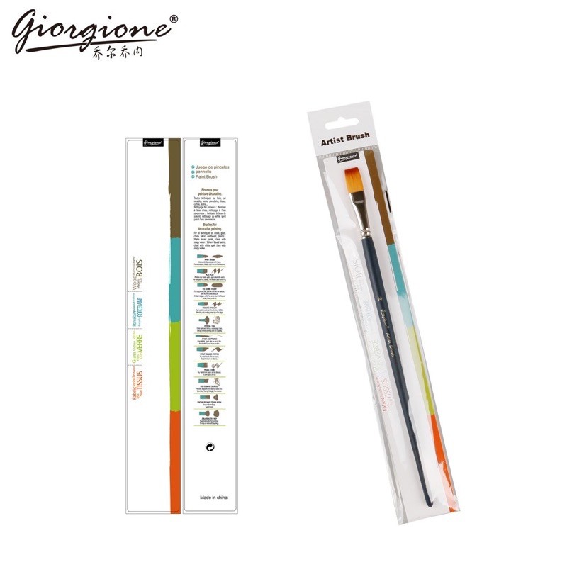 

Giorgione Brush G-2000 Flat Long Handle Kuas Lukis