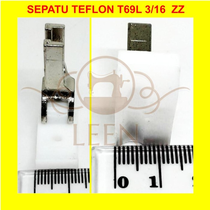 Sepatu Teflon T69L 3/16 Jeglong Kiri Piping Tali Rotan Jahit LEEN