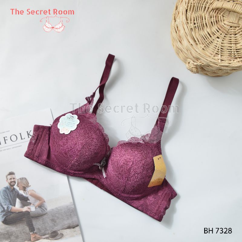 TALLY BRA BH 7328 | CUP B BESAR | BUSA TIPIS | ADA KAWAT | BAHAN RENDA | SIZE 34-38