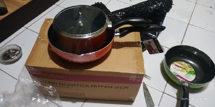 Kirin Ganda Set 3 In 1 Frypan 20cm + 22cm + 24cm Perlengkapan Masak