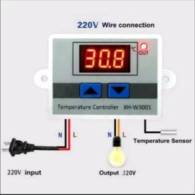 ➱Harga Murah➱ Z0ZLQ Termostart digital temperature AC W3001 mesin tetas telur.termostat suhu ayam pe