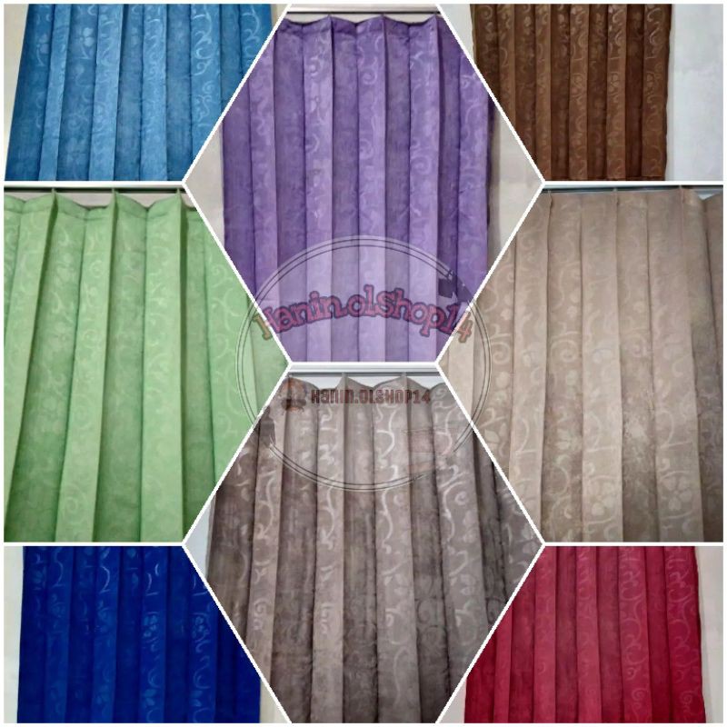 Gorden Plisket Embos bunga|Gorden embos|Gorden plisket biasa