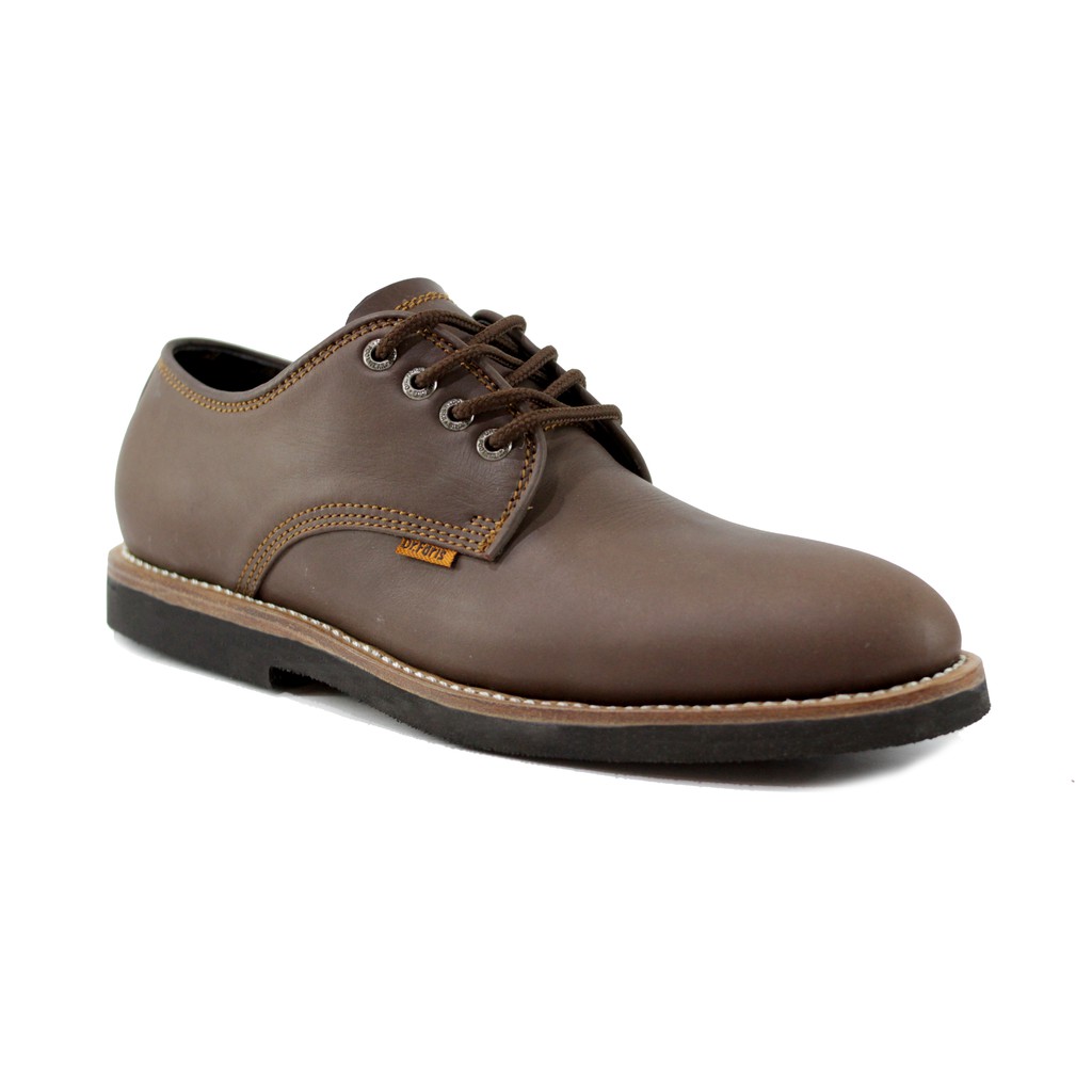 SEPATU KULIT PRIA CASUAL FORMAL 4 HOLE ORIGINAL DR.FARIS DR108-BROWN-SSH