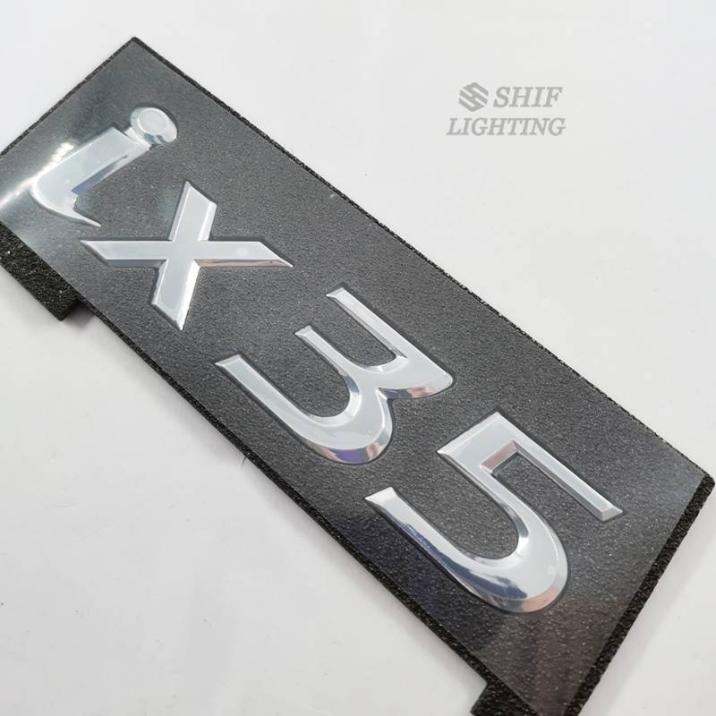 1pc Stiker Emblem Tulisan ix35 ix35 Bahan ABS Untuk Bagasi Belakang Mobil HYUNDAI TUCSON