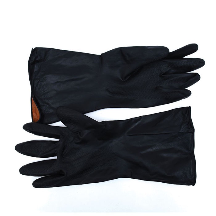 Kenmaster Sarung Tangan Karet Hitam - Latex Hand Gloves