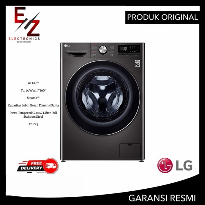 LG FV1450H1B MESIN CUCI FRONT LOADING 10.5 KG AI DD TURBOWASH DRYER