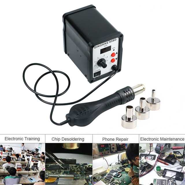 Desoldering Heat Gun dengan Station 220V 700W DINGKKE 858D