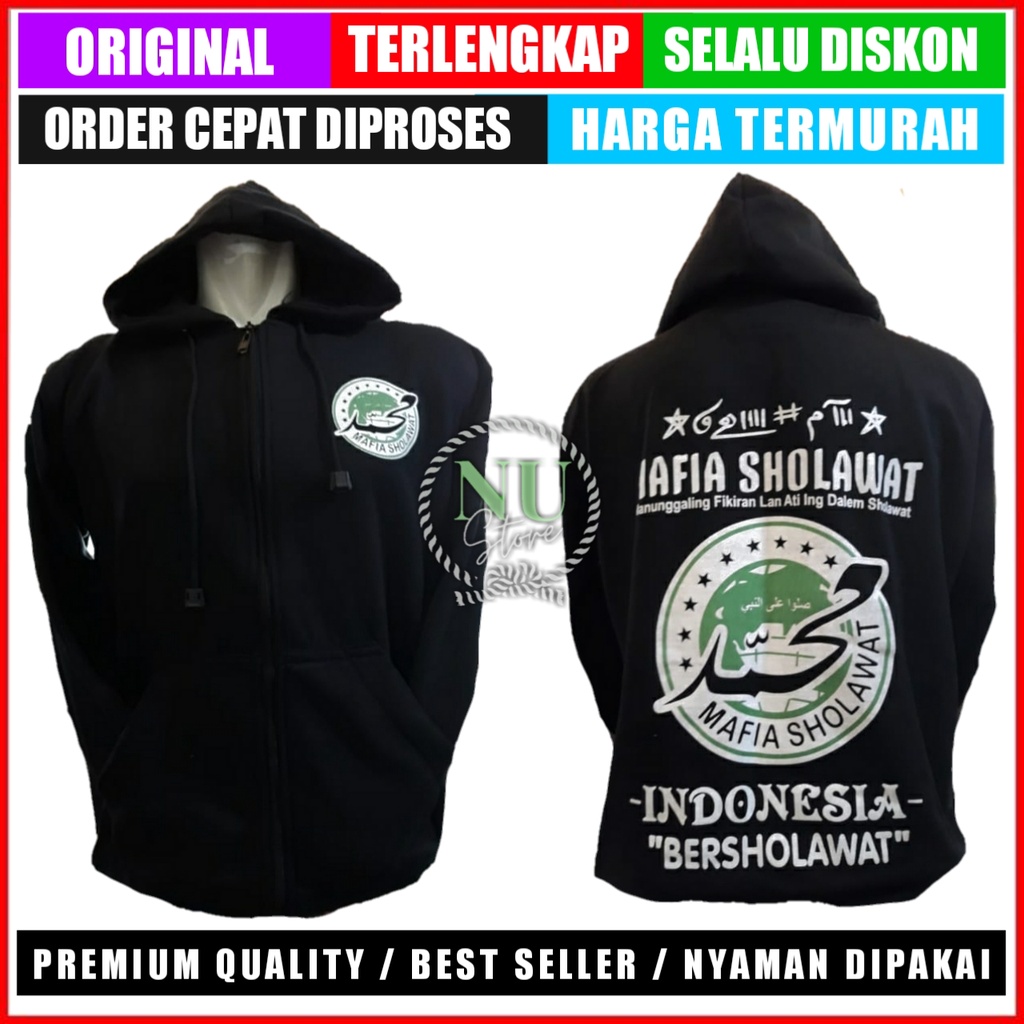 [GRATIS ONGKIR] Jaket Mafia Solawat Zipper / Jaket Mafia Sholawat Zipper / Jaket Mafia Sholawat Zipp