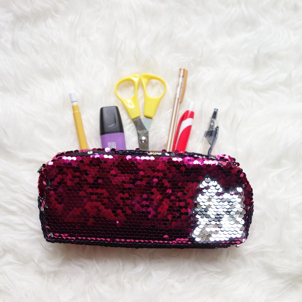 Skoola Tempat Pensil Sequin Manik BD007 Pencil Case