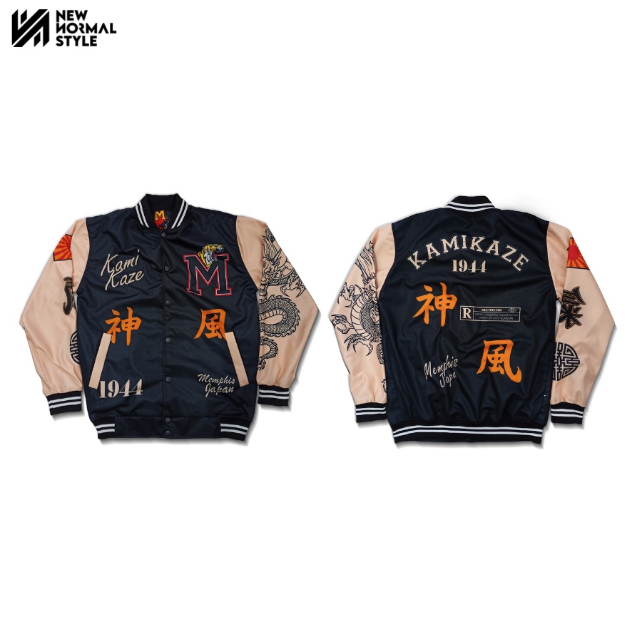 Jaket Baseball Varsity Bomber Vintage Jacket Casual Pria Wanita Cowok Laki Distro Keren Dewasa Terbaru Original