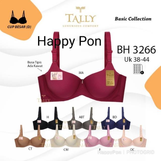 Bra BH jumbo cup D merk Tally 3266 | bra big size | bra jumbo