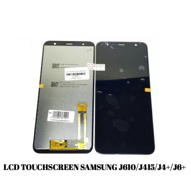 Layar LCD TS Touchscreen Fullset Samsung J6 PLUS J4 PLUS J610 J415 ORI BLACK