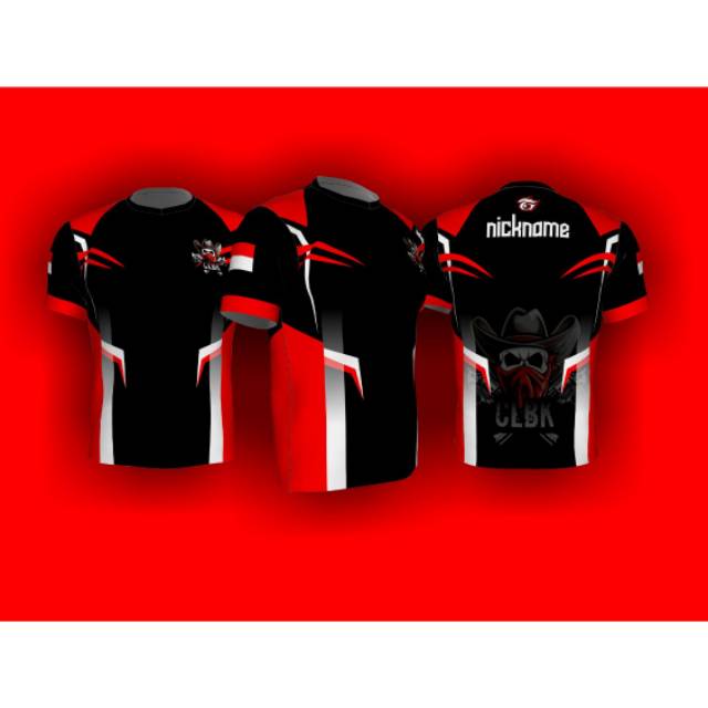 Custom Desain Jersey Gaming Esport Free Nickname Logo Shopee Indonesia