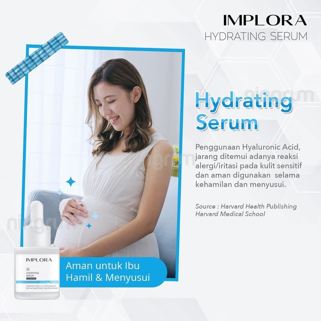 Ningrum Implora Serum Wajah 20ML | Face Serum Implora | Acne Serum Luminous Brightening Serum Midnight Serum Peeling Serum Hydrating Serum 24K Gold Serum 1% Liporetinol Serum Bakuchiol Serum Salmon DNA Serum Birdnest Skin Nourish Serum - 5110