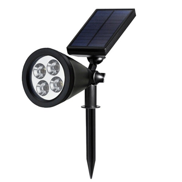 SL-50A - 200 Lumens Waterproof Solar 4 LED Outdoor Garden Spotlight