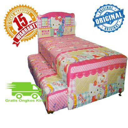 Best Seller PROMO 2IN1 KASUR SPRING BED BIGDREAM BY BIGLAND HELLO KITTY 100x200 Stok Terbatas