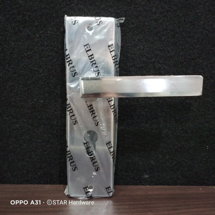 Elbrus Kunci Pintu Tanggung C31-61 NP Komplit Gagang & Body Kunci