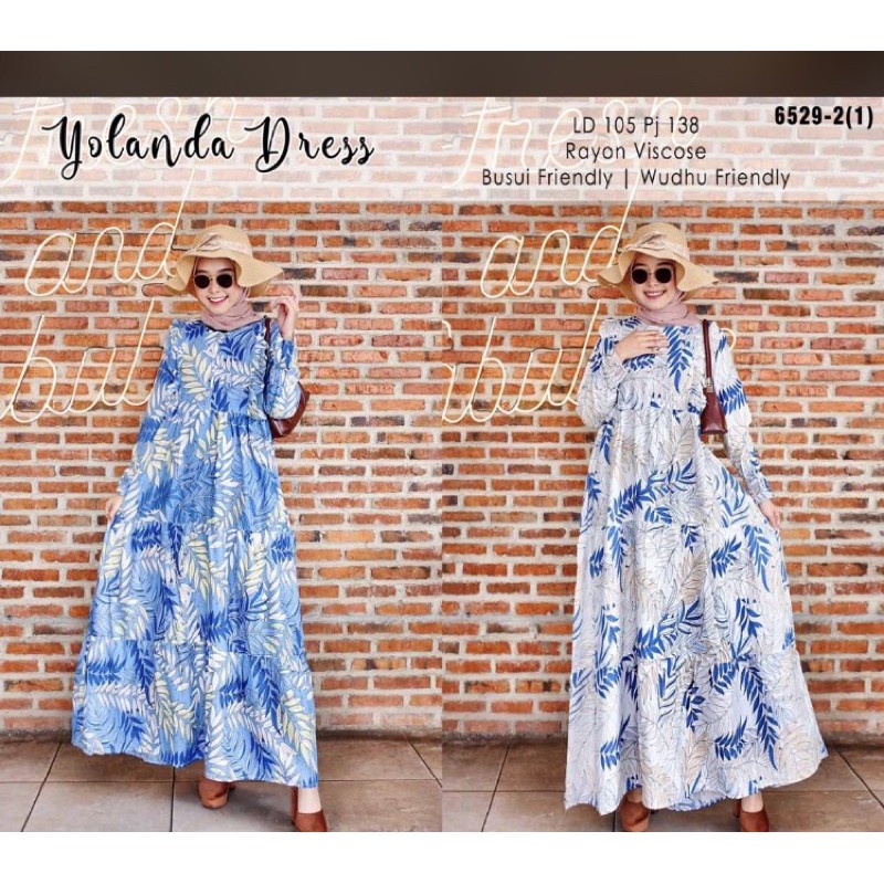 YOLANDA DRESS RAYON PREMIUM