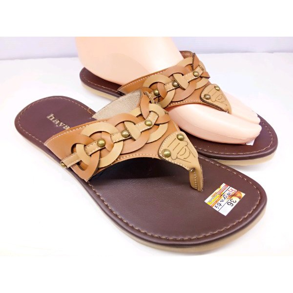  sandal  wanita  sandal  jepit  flat karet  mentah anti slip 