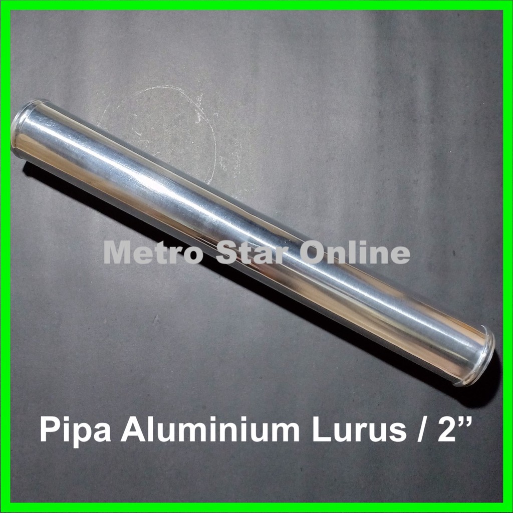 Pipa Intake Aluminium Lurus 2" Pipa Intercooler Pipa Turbo Pipa Filter Udara Mobil Universal Custom