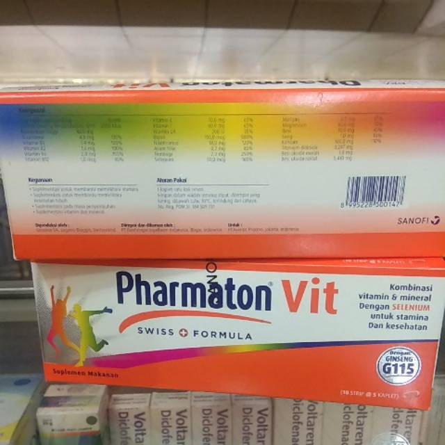 Pharmaton vit 50s -multivitamin gingseng dan selenium untuk menjaga kesehatan tubuh