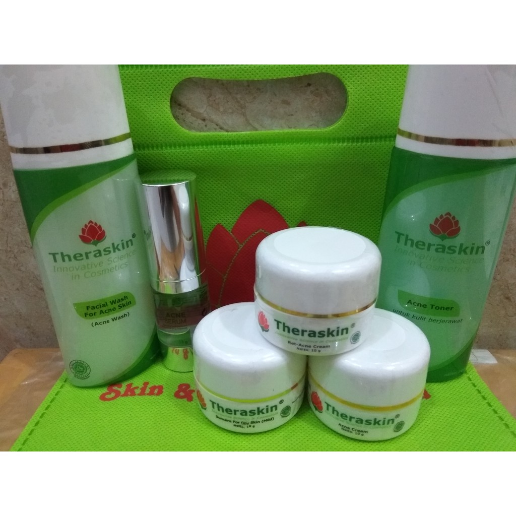 Paket pemutih theraskin isi 6 - Paket fast whitening theraskin aman bpom isi 6