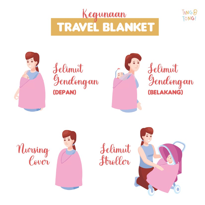 TINGTONG - Selimut Hoodie On The Go Blanket
