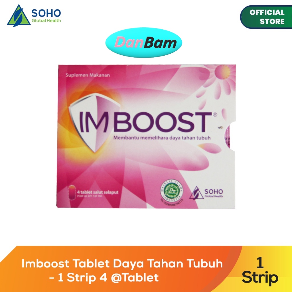 Imboost Tablet Daya Tahan Tubuh - 1 Strip @4 Tablet