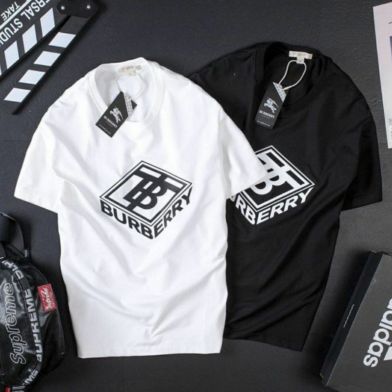 KAOS BAJU FASHION BRANDED PRIA WANITA BURBERRY COMBED 30S