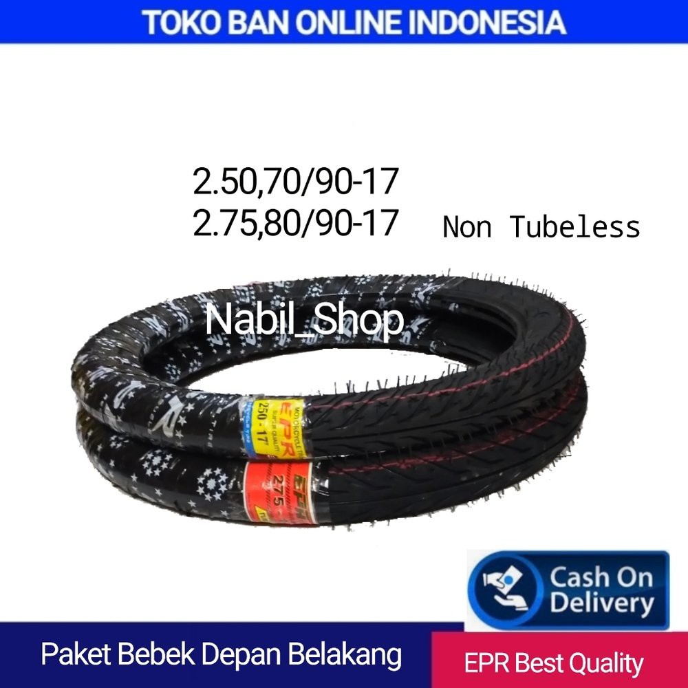 BARU Ban motor luar bebek bukan tubles EGR satu set depan belakang