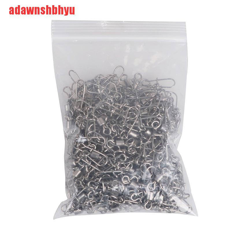 200 Pcs Konektor Umpan Pancing Bahan Stainless Steel Sw