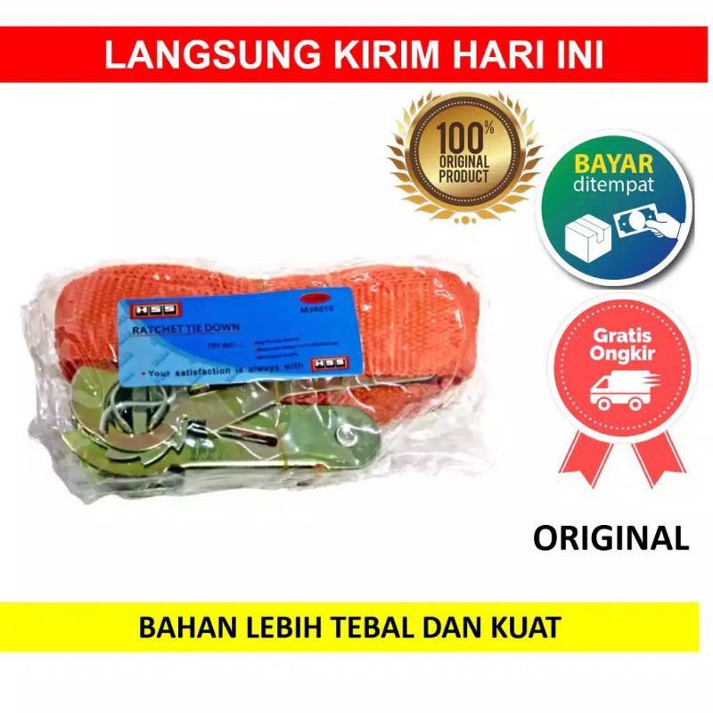 tali pengikat ikat barang ratchet tie down