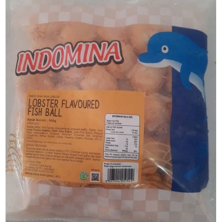 

Indomina Bakso Lobster 500gram