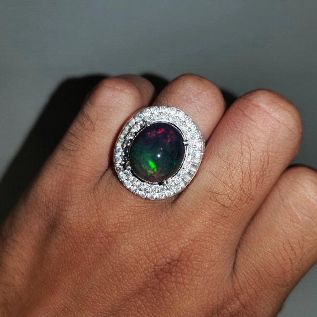 Batu Cincin kalimaya Banten Asli Ring perak
