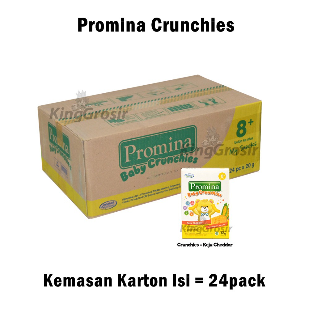 Promina Baby Crunchies Keju KARTON Isi 24pack Camilan Bayi