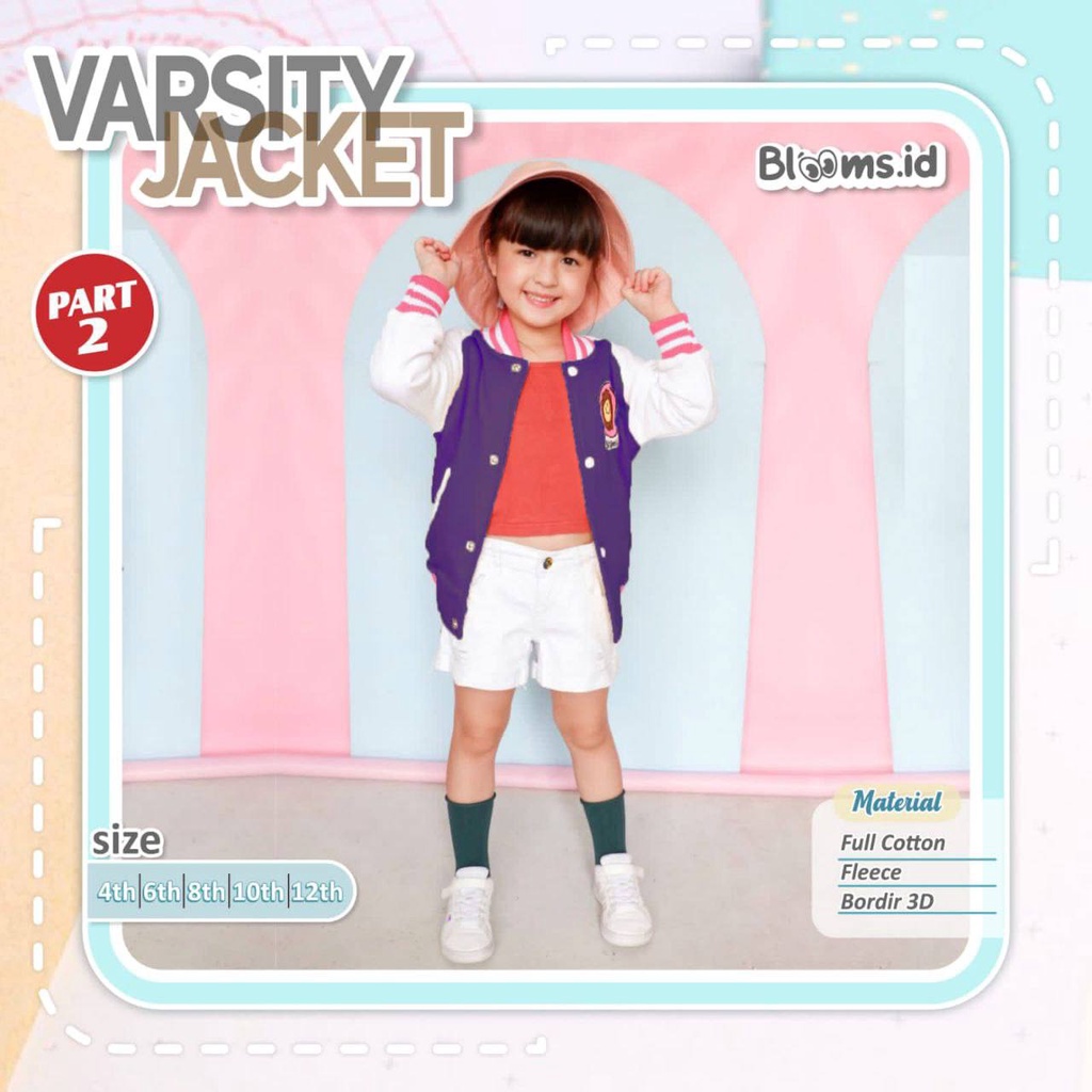 Jacket Anak Varsity Batch 2 by Blooms.id