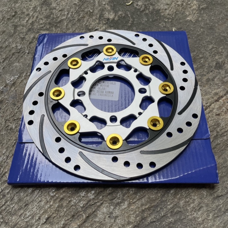 Disc Piringan Rem Cakram Depan Ukuran 220MM Discbrake 4 lubang Motor Mio Beat scoopy Vario Jupiter